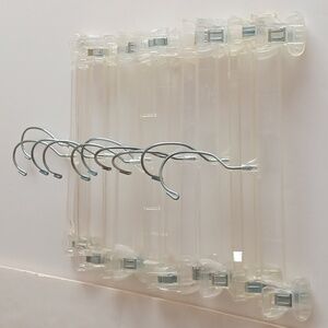10 clear skirt, shorts, or pant hangers